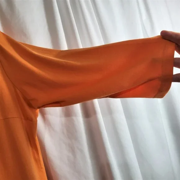 Jessica London Brunt Orange Midi Dress Size 16 - Picture 2 of 7